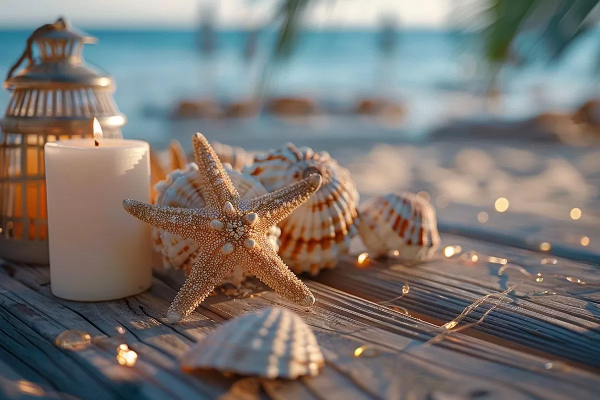 Small decorative elements create a powerful immersion into vacation spirit.